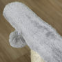 Voir la diapositive 6 : PAWHUT Arbre à chat design - griffoir, grattoir - jeu 2 boules rotatif, panier, tunnel - sisal peluche grise