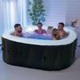 Voir la diapositive 2 : SUNSPA Spa gonflable SUNSPA - AC01-LED - 157 x 67 cm - 4 places - Carré (Livé avec filtre, cadenas, tapis de sol et couverture)