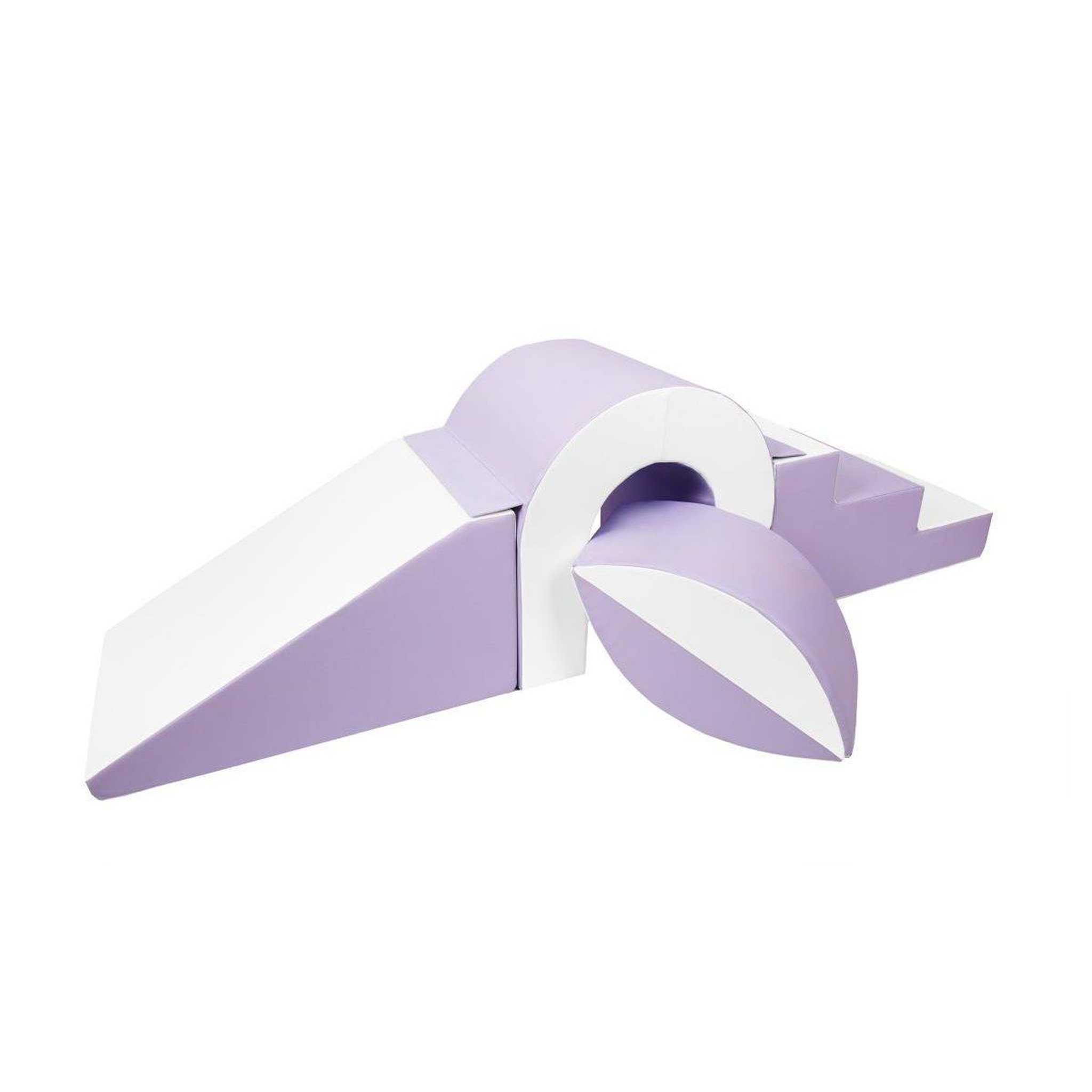 VELINDA Set de blocs en mousse 4 éléments avec petit pont lilas