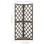 Voir la diapositive 6 : VIDAXL Treillis d'angle Gris 50x50x145 cm Bois de sapin massif