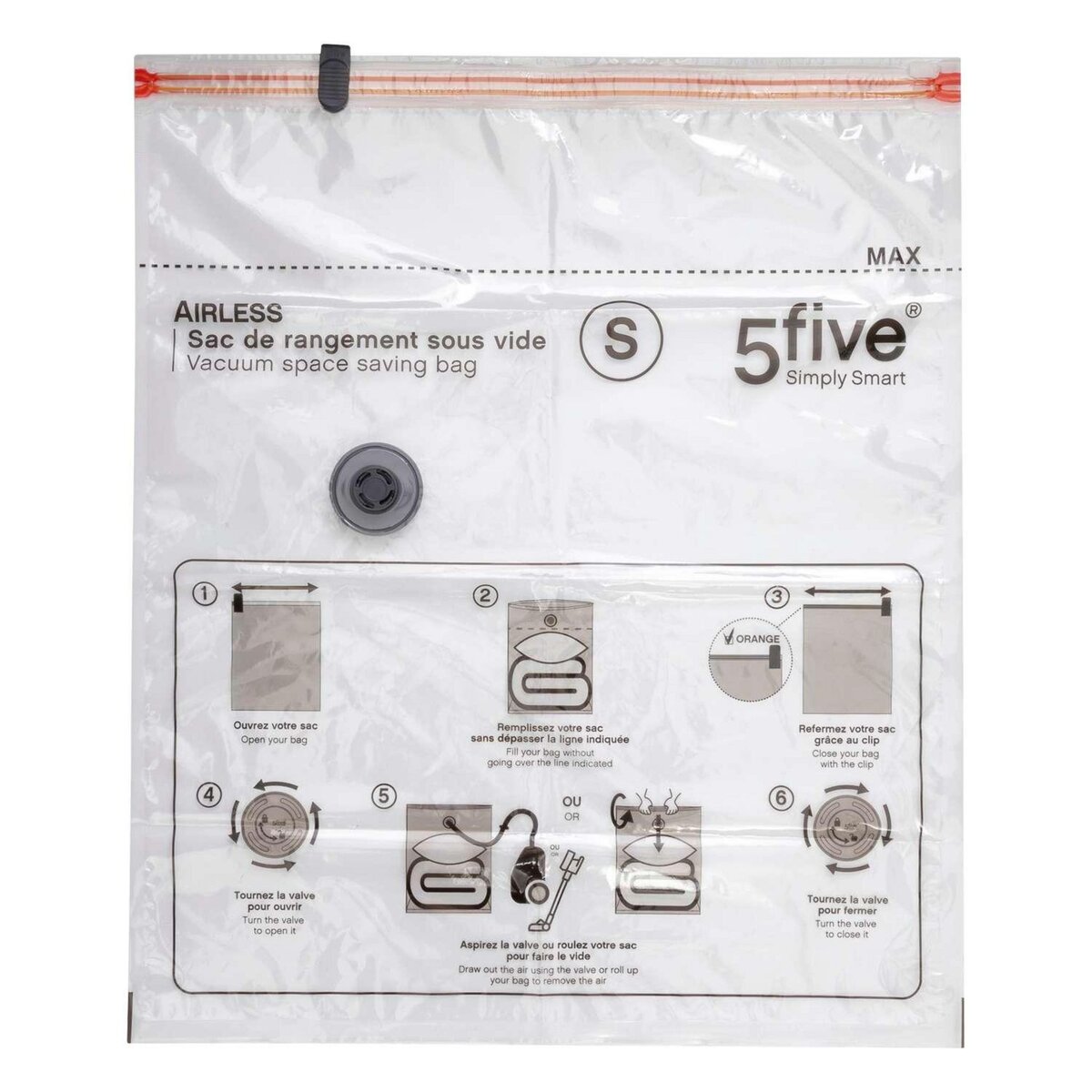 FIVE Housse de rangement sous-vide Taille S