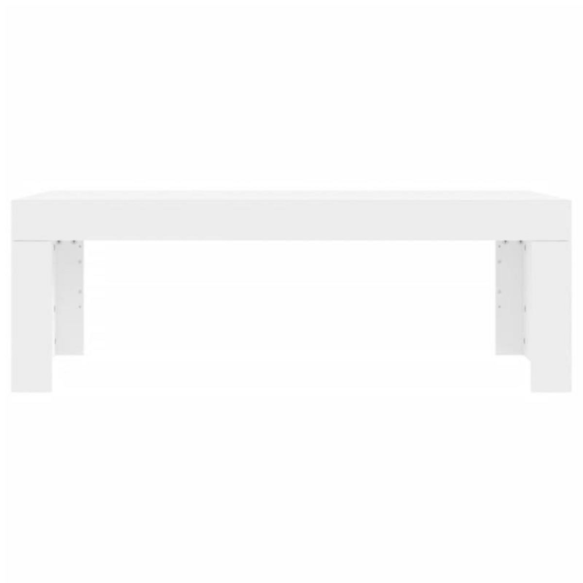 VIDAXL Table basse blanc 102x50x36 cm bois d ingénierie
