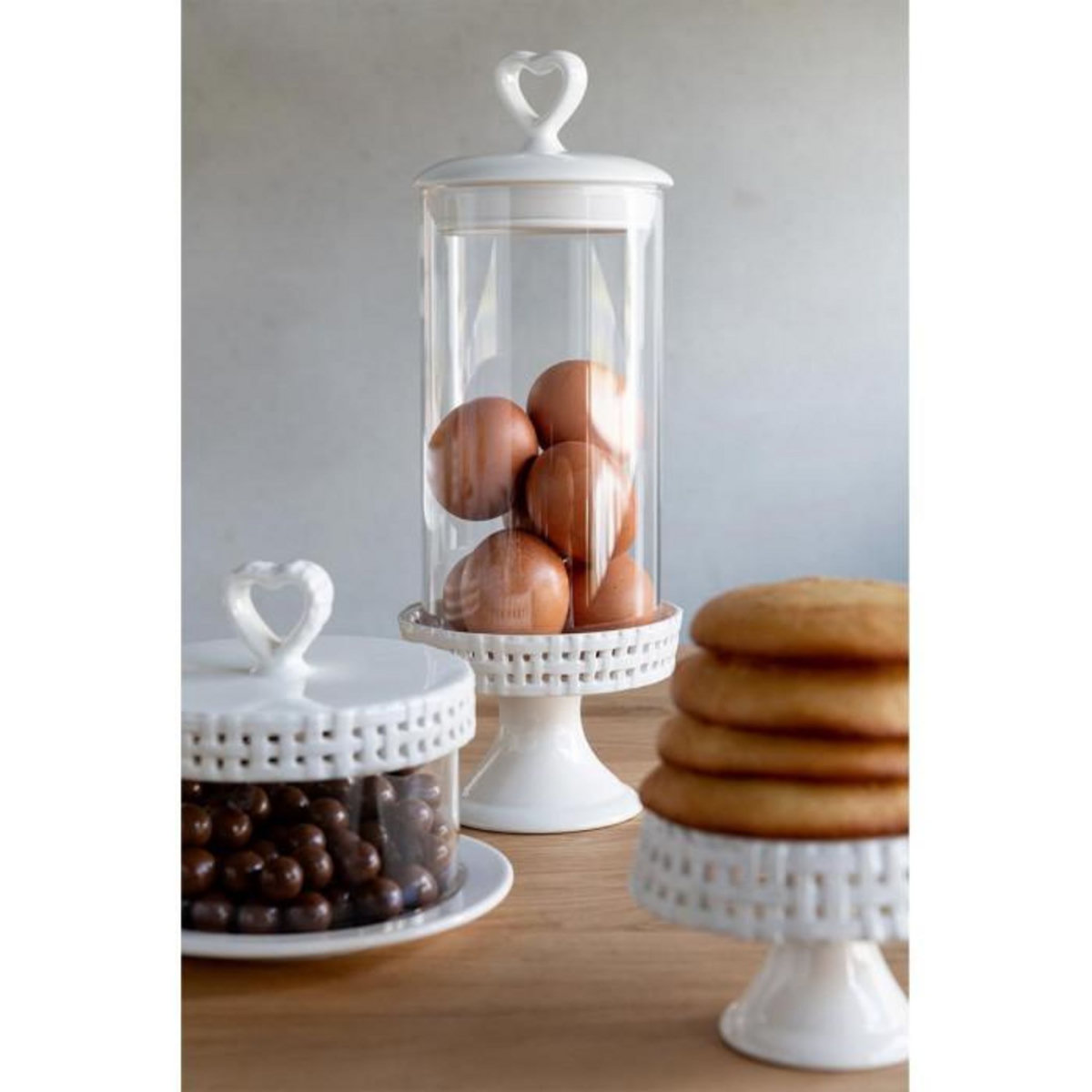 Paris Prix Plat à Gâteaux en Céramique  Vercer  31cm Blanc