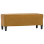 Voir la diapositive 2 : VIDAXL Banc Marron 100x35x41 cm Velours