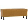 Voir la diapositive 2 : VIDAXL Banc Marron 100x35x41 cm Velours