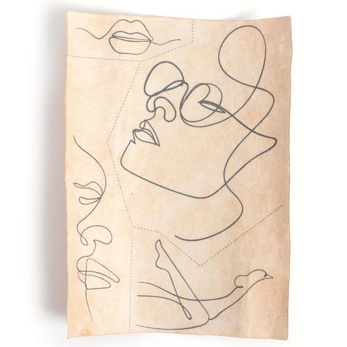 Graine créative Kit de broderie sur vêtement line art