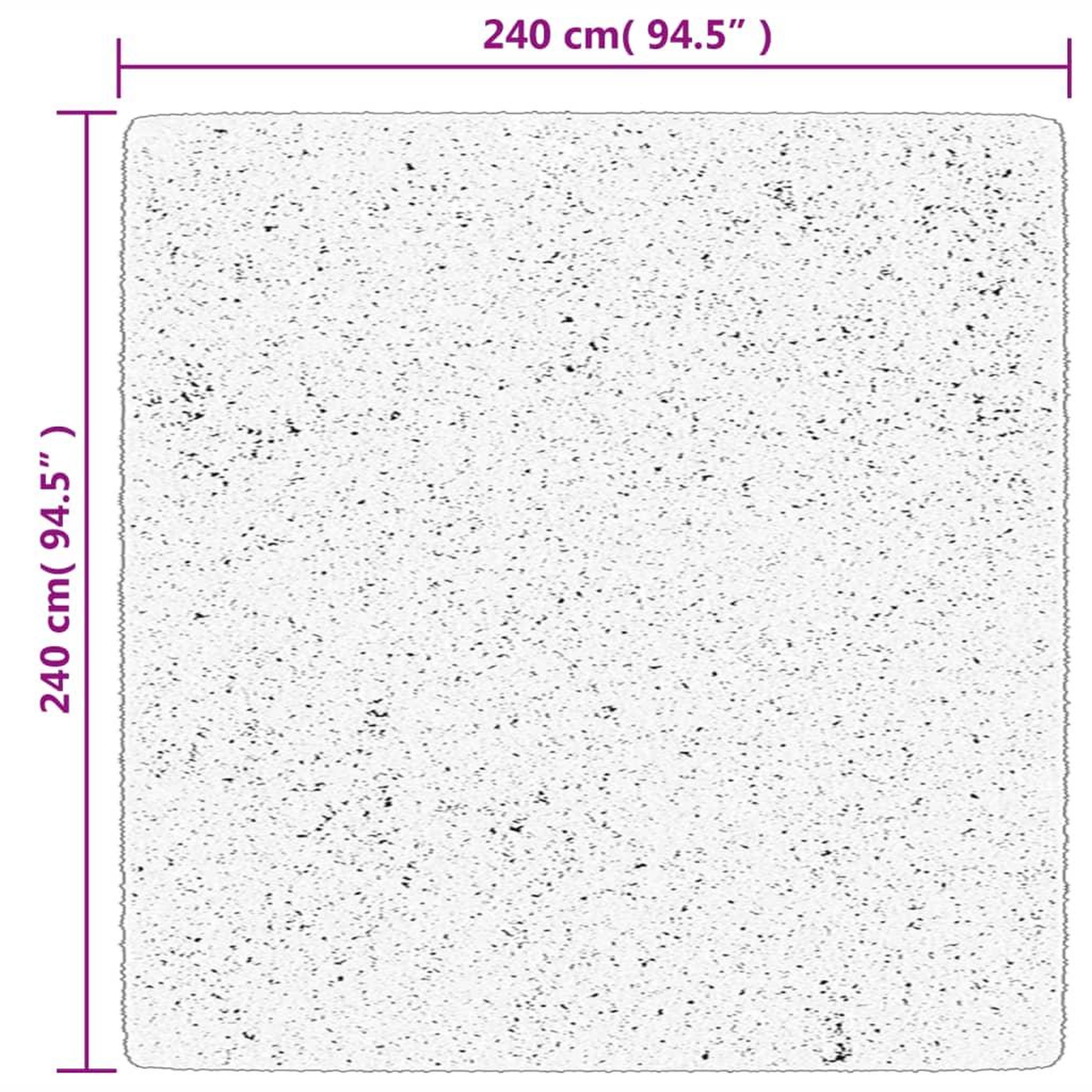 Voir la diapositive 6 : VIDAXL Tapis HUARTE a poils courts doux et lavable sable 240x240 cm