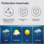 Voir la diapositive 4 : LINXOR Bâche, housse de protection pour brasero - Imperméable - Diam 85 cm x H 40 cm - Noir