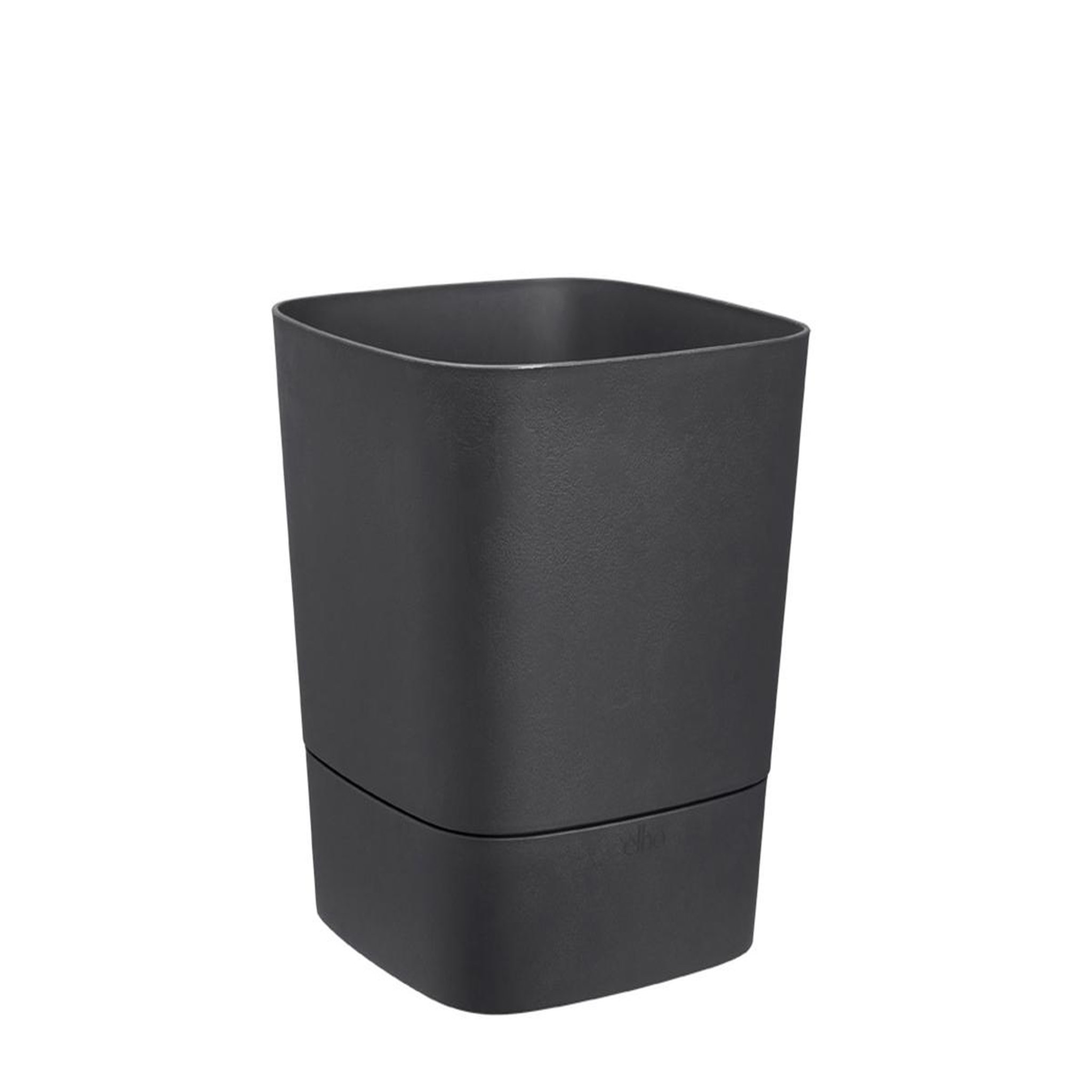 Voir la diapositive 3 : ELHO Pot de fleurs carré extérieur/intérieur 30 x 30 cm Elho Aqua Care Greensense gris charbon
