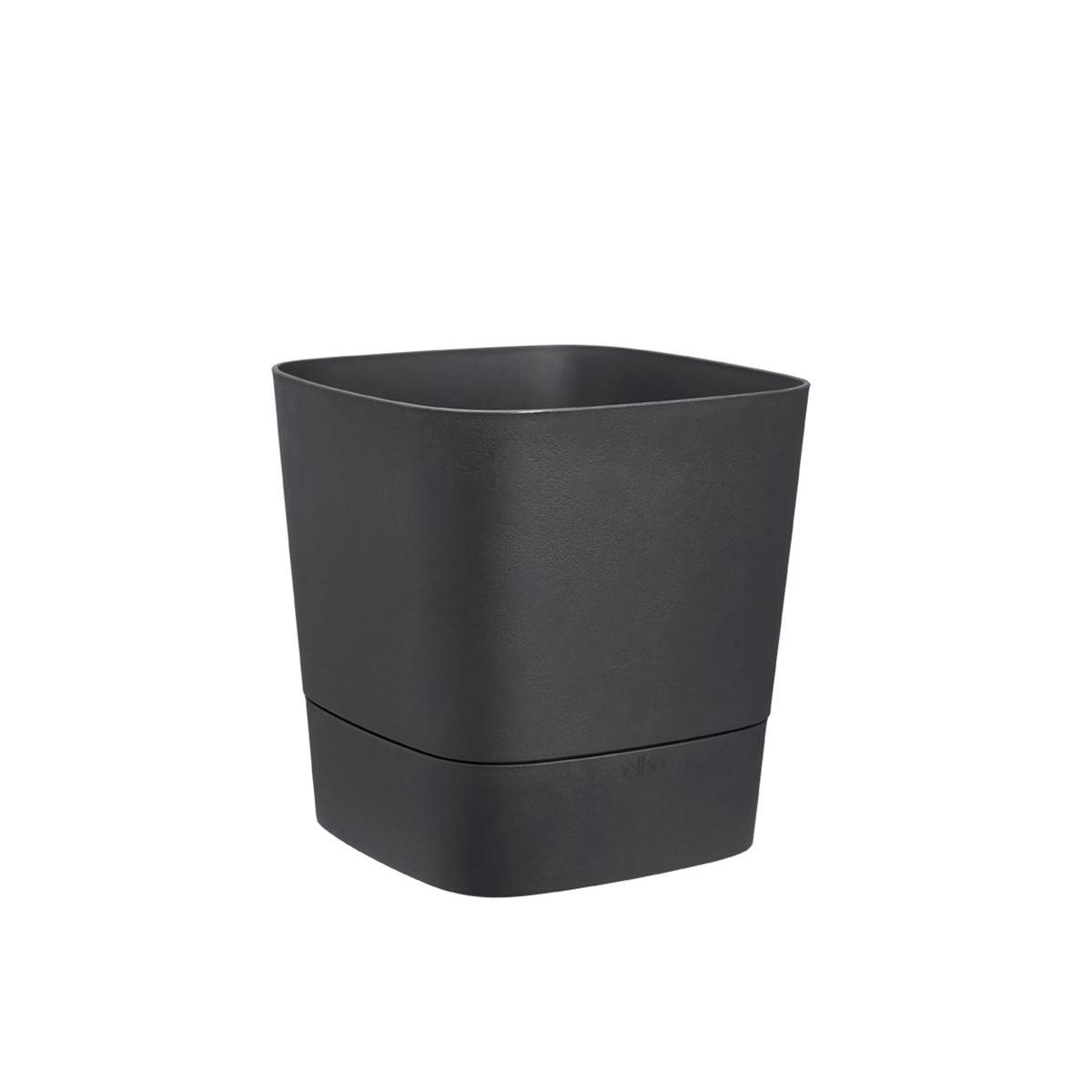 ELHO Pot de fleurs carré extérieur/intérieur 30 x 30 cm Elho Aqua Care Greensense gris charbon