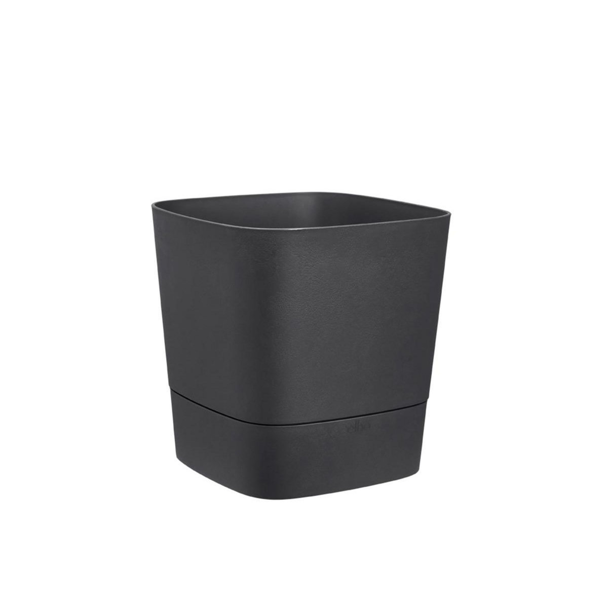 ELHO Pot de fleurs carré extérieur/intérieur 30 x 30 cm Elho Aqua Care Greensense gris charbon