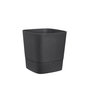 Voir la diapositive 3 : ELHO Pot de fleurs carré extérieur/intérieur 30 x 30 cm Elho Aqua Care Greensense gris charbon