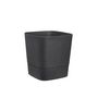 Voir la diapositive 3 : ELHO Pot de fleurs carré extérieur/intérieur 30 x 30 cm Elho Aqua Care Greensense gris charbon