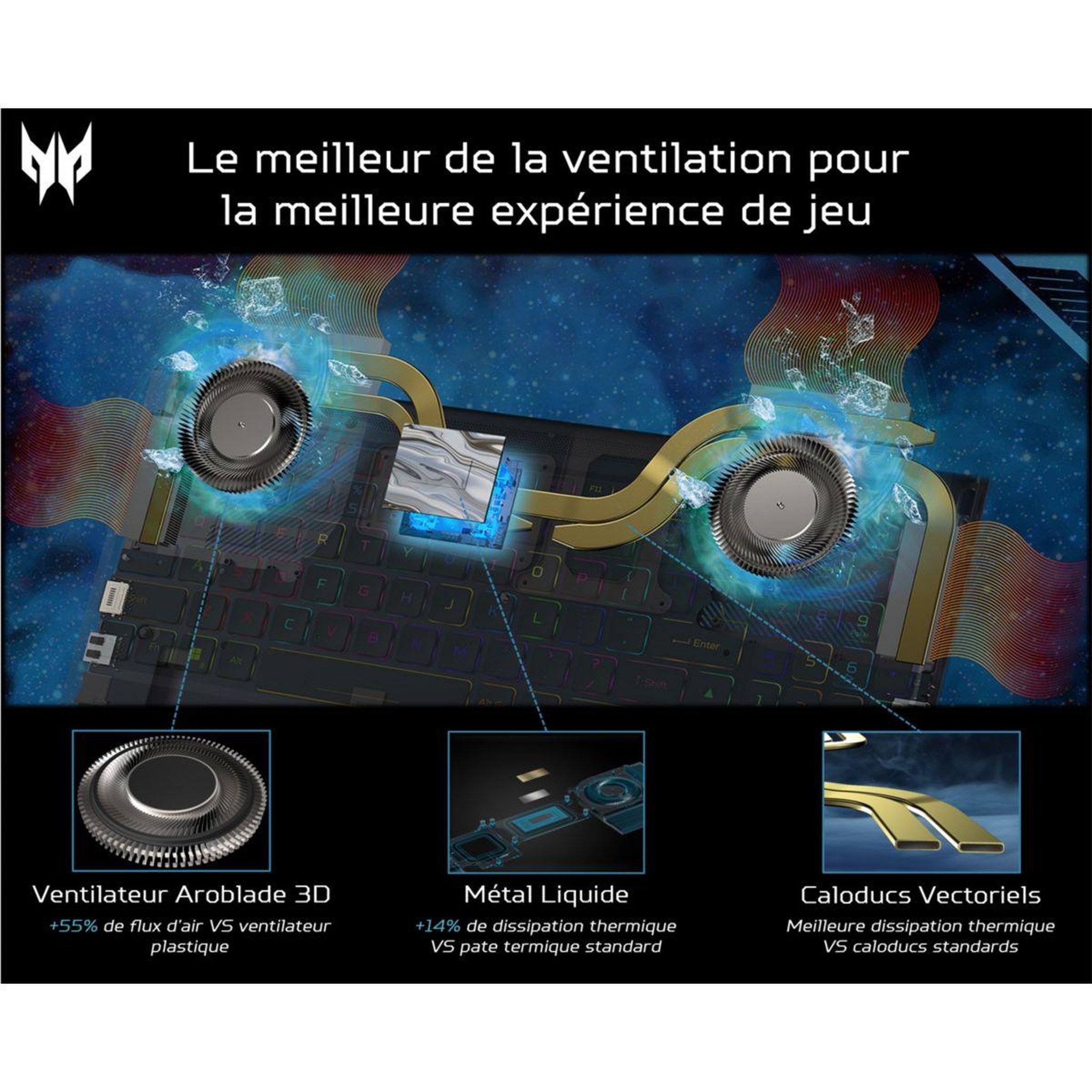 Voir la diapositive 2 : ACER PC Gamer Predator Helios Neo 14 PHN14-51-59AF
