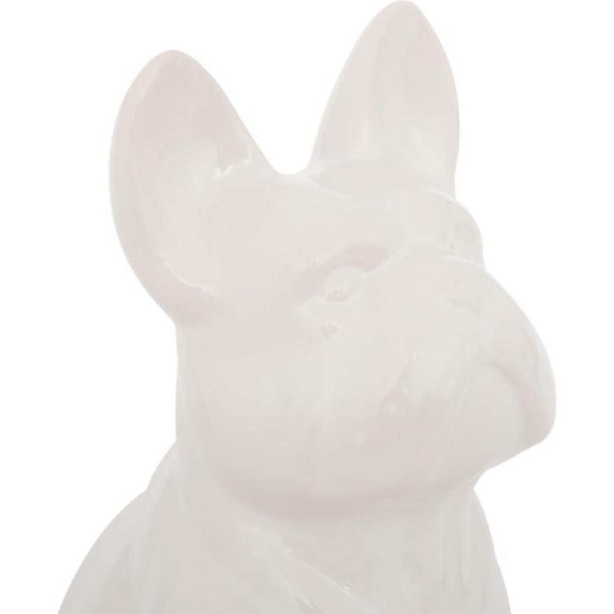 ATMOSPHERA Statuette Déco  Bulldog  23cm Blanc