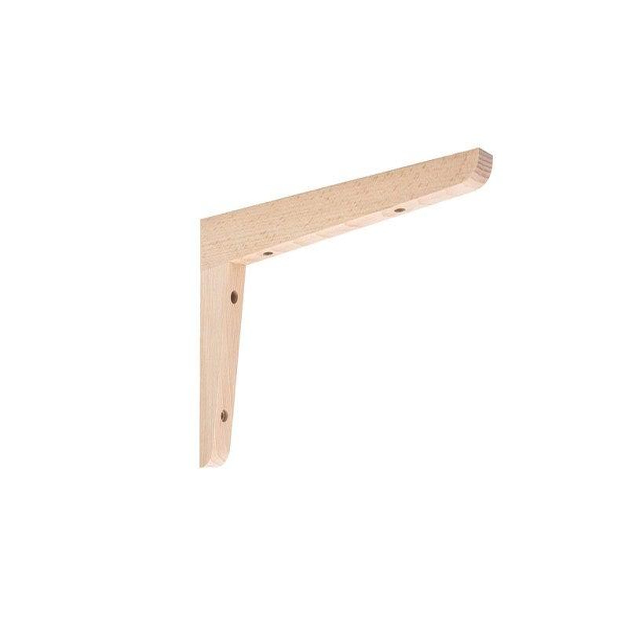 CIME Equerre moderne hêtre brut, 15x25cm