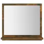 VIDAXL Miroir de bain Chene fume 40x10,5x37 cm Bois d'ingenierie