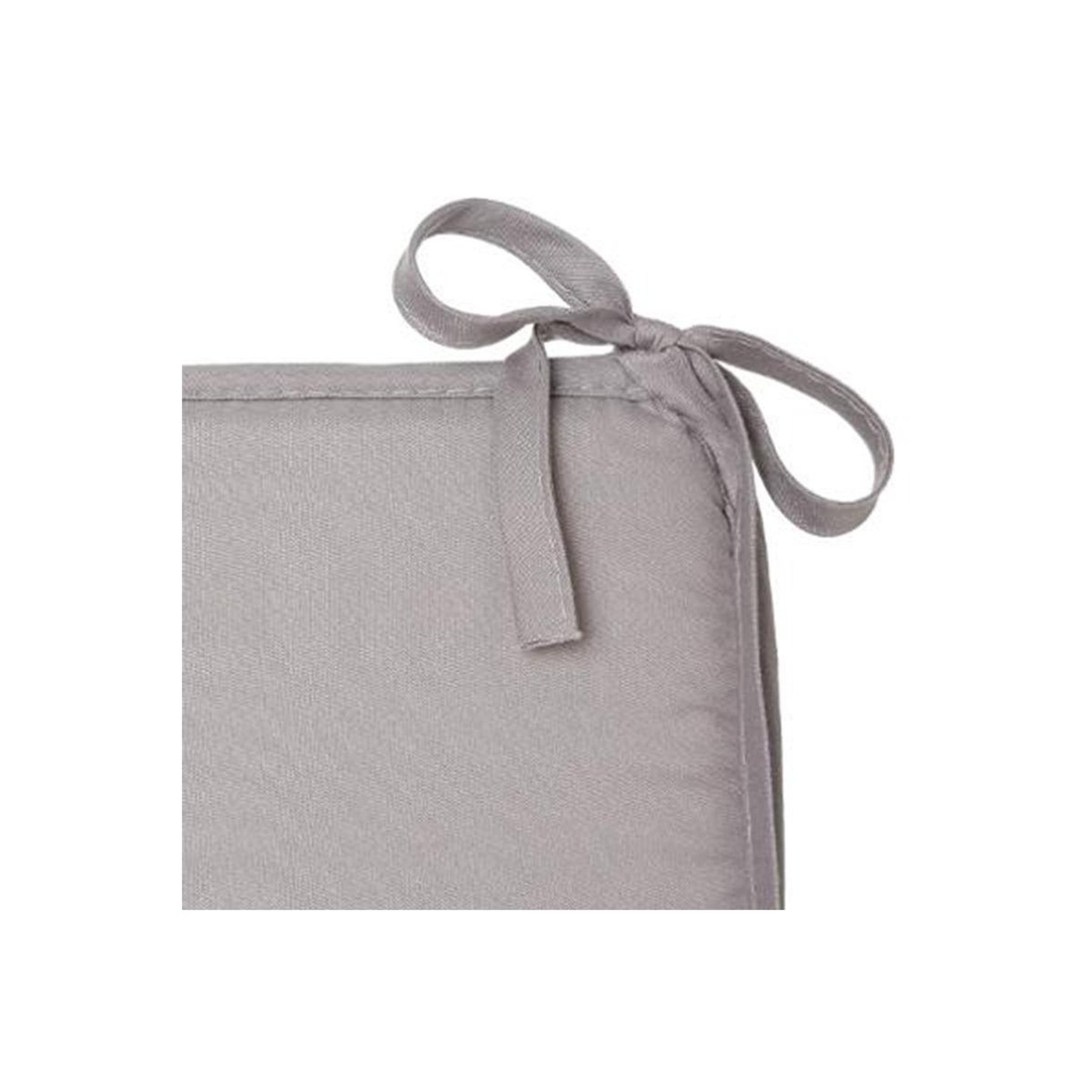 Voir la diapositive 2 : ATMOSPHERA Galette de Chaise  Micro  39x39cm Gris