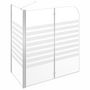 Voir la diapositive 4 : VIDAXL Enclos de bain 120x68x130 cm verre trempe rayures
