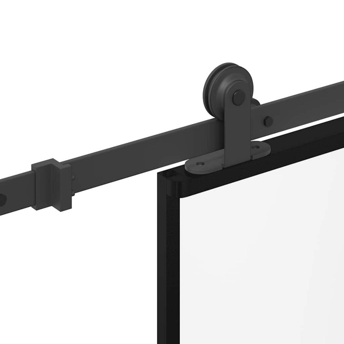 VIDAXL Porte coulissante avec kit de quincaillerie 90x205 cm Verre ESG