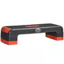 HOMCOM Stepper Fitness Aerobic hauteur reglable surface antiderapante dim. 78L x 28l x 10/15/20H cm PP noir rouge