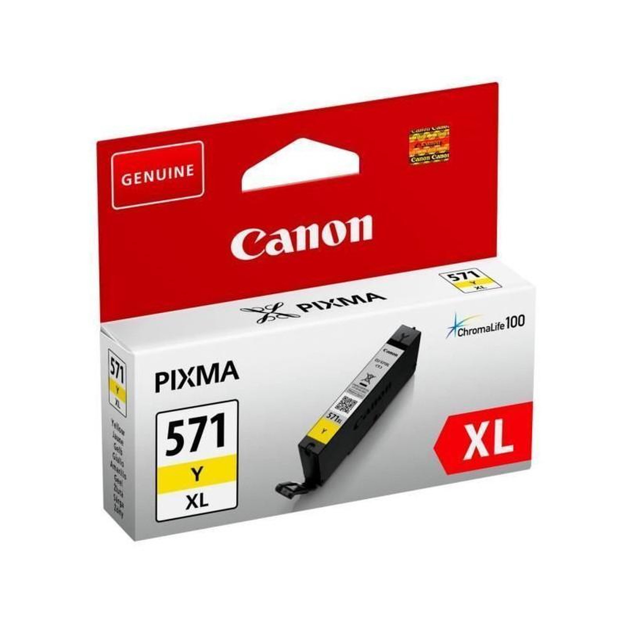 Voir la diapositive 2 : Canon CANON Cartouche dencre a Haut rendement CLI-571XL Y - Jaune