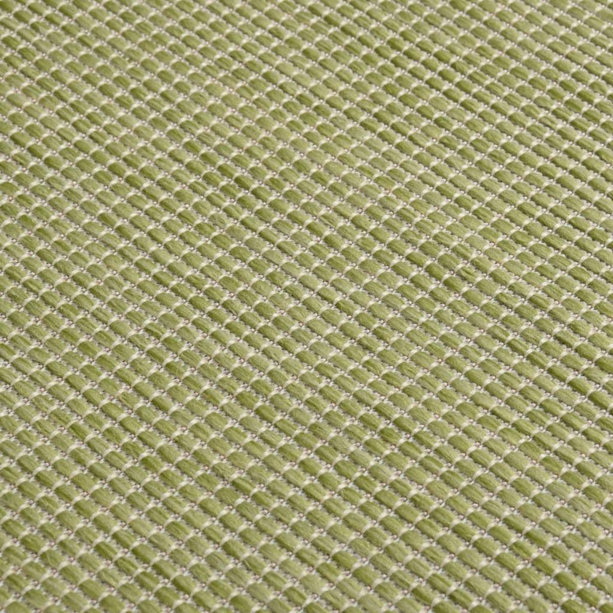 VIDAXL Tapis a tissage plat d'exterieur 160x230 cm Vert