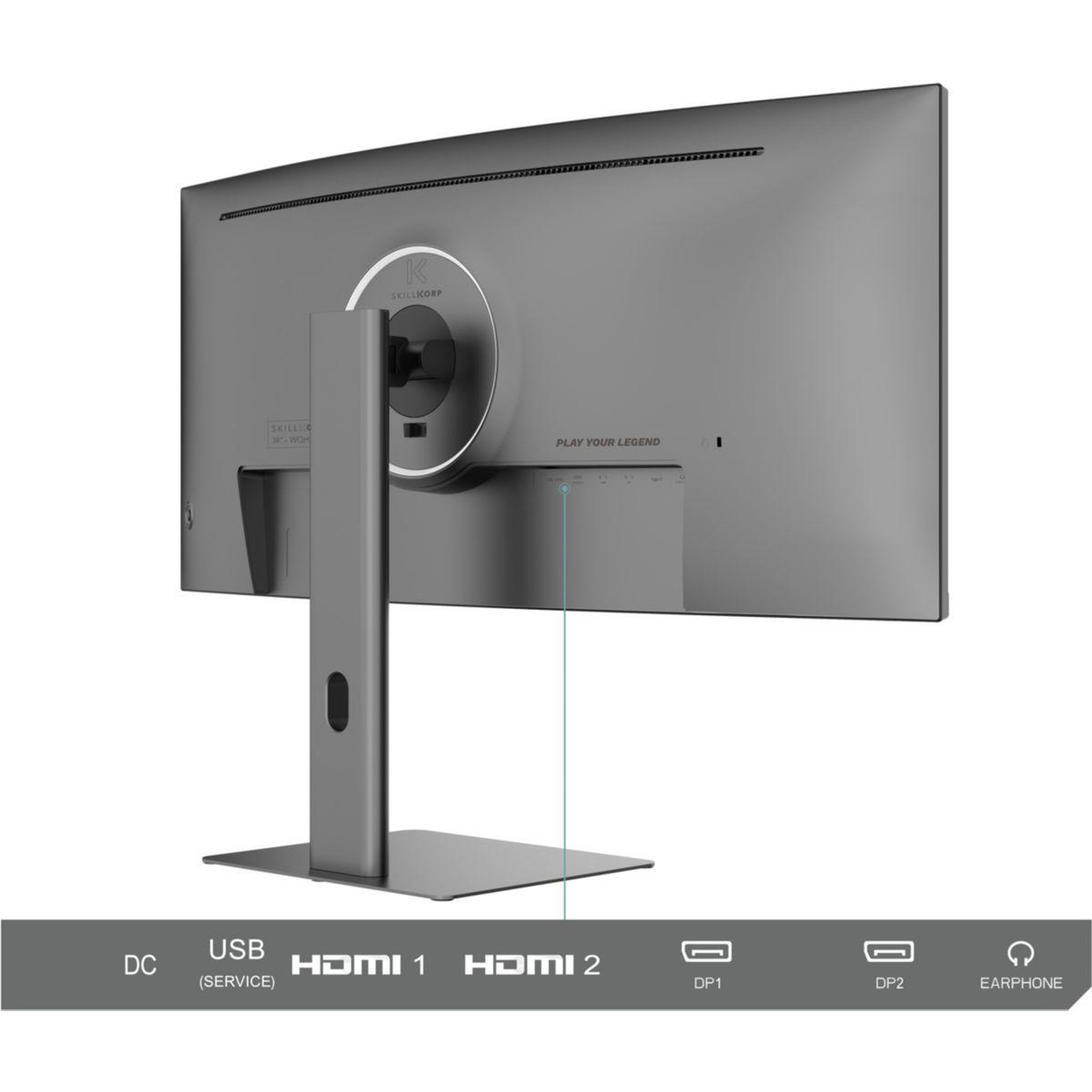 Voir la diapositive 4 : SKILLKORP Ecran pc gamer m34 progress 34  incurvé 1500r uwqhd 180hz fast va hdmi 2.1 amd freesync