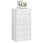 Voir la diapositive 3 : VIDAXL Buffet avec 6 tiroirs Blanc brillant 50x34x96cm Bois ingenierie