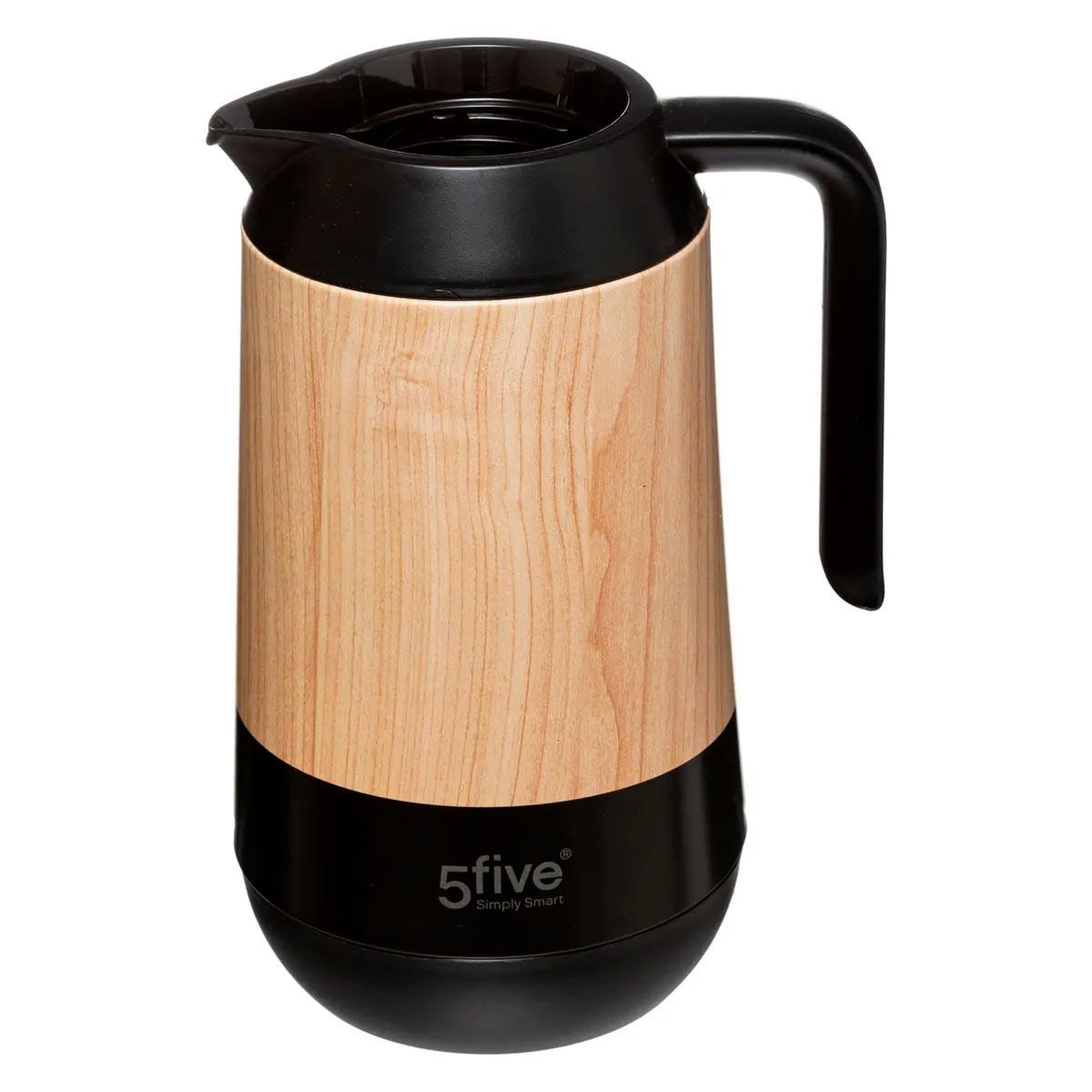 Voir la diapositive 2 : FIVE Pichet isotherme design  effet bois  1l noir