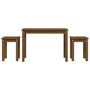 Voir la diapositive 2 : VIDAXL Tables gigognes 3 pcs Marron miel Bois de pin massif