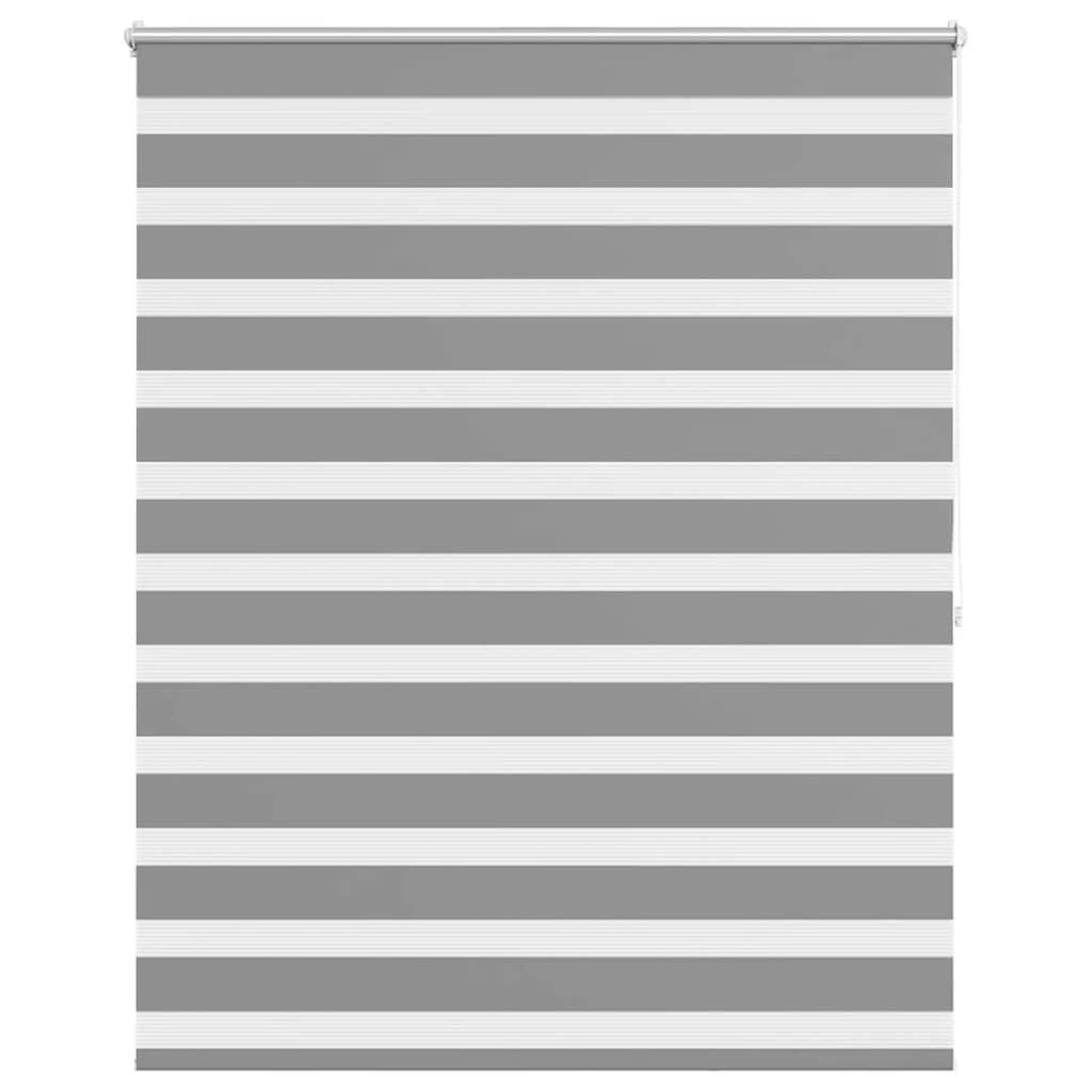 VIDAXL Store venitien zebre 120,9 x 175 cm, largeur du tissu 116,7 cm, gris