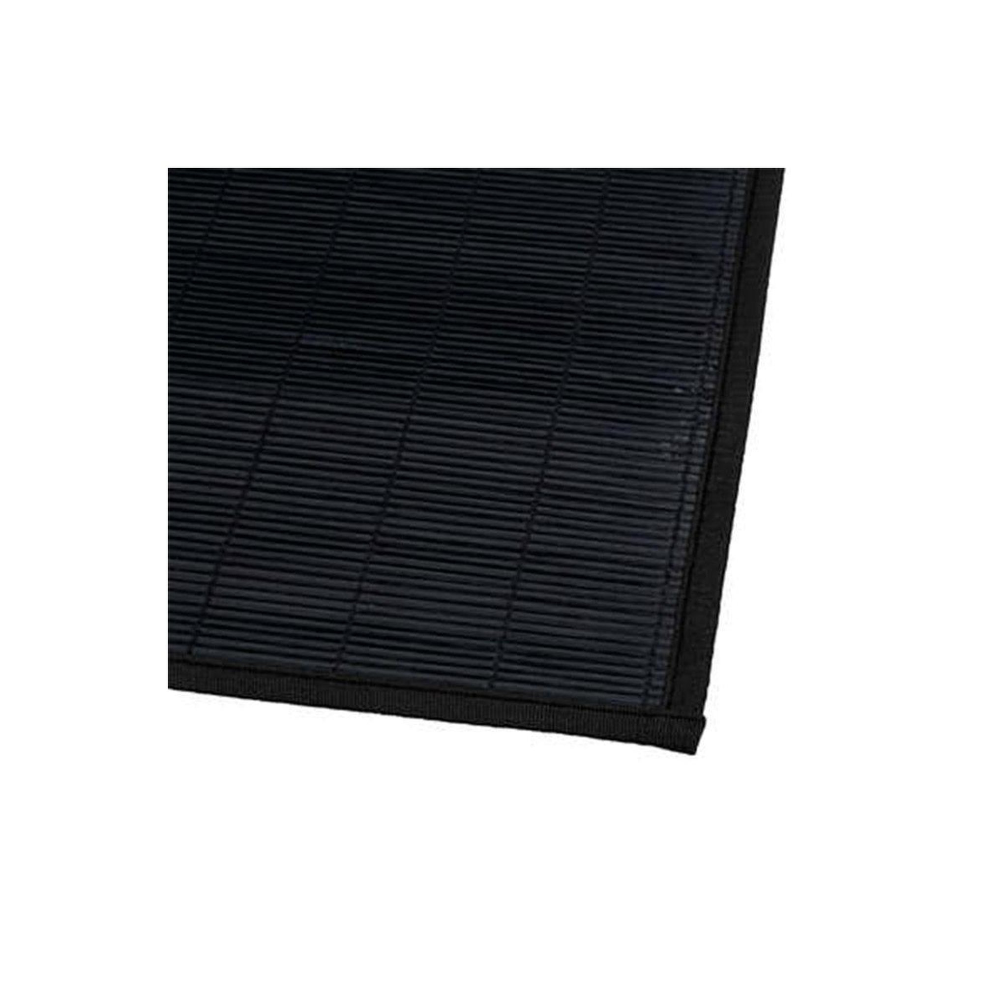 Voir la diapositive 2 : FIVE Tapis en bambou  latte  120x170cm noir