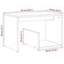 Voir la diapositive 6 : VIDAXL Table d'appoint chene artisanal 59x36x38 cm bois d'ingenierie
