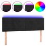 Voir la diapositive 2 : VIDAXL Tete de lit a LED Noir 144x5x78/88 cm Velours