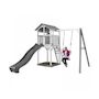 Voir la diapositive 3 : Axi House AXI Structure de jeu Beach Tower Blanc Gris avec 1 balancoire et toboggan Gris