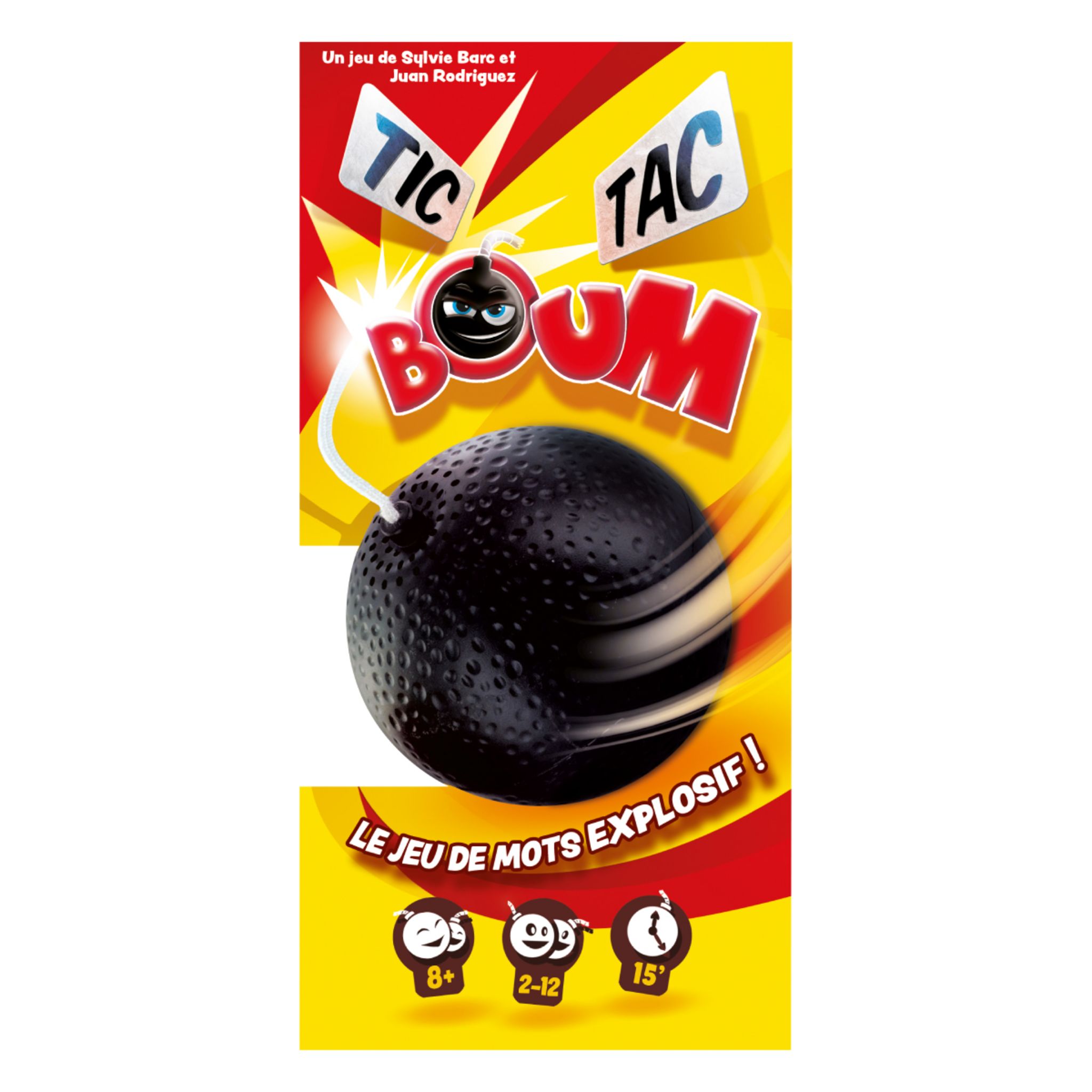 Asmodee Tic Tac Boum - Rasantes Wortspiel Für 2-12 Spieler Ab 8 Jahren, Inkl. Tick-Tack-Bombe & Sound-Karten