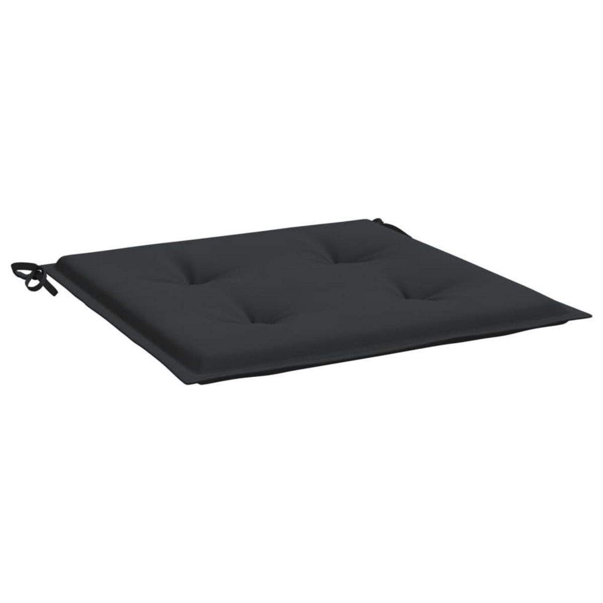 VIDAXL Coussins de chaise jardin lot de 6 noir 50x50x3 cm tissu oxford