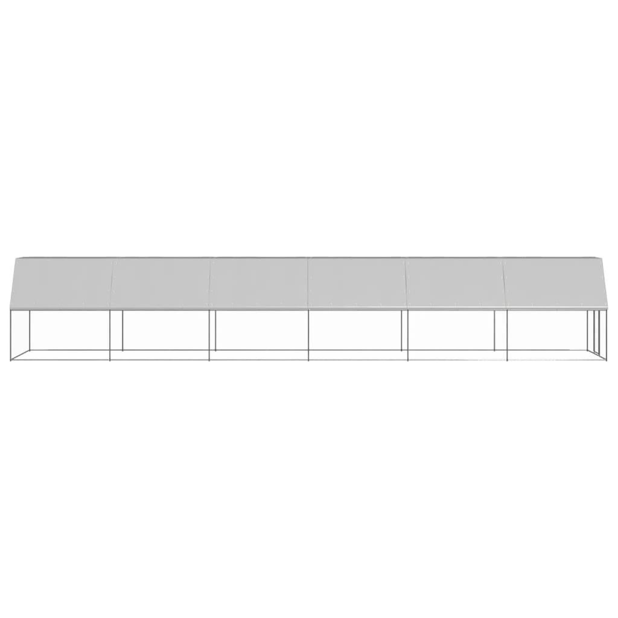 Voir la diapositive 3 : VIDAXL Poulailler d'exterieur 2x12x2 m Acier galvanise