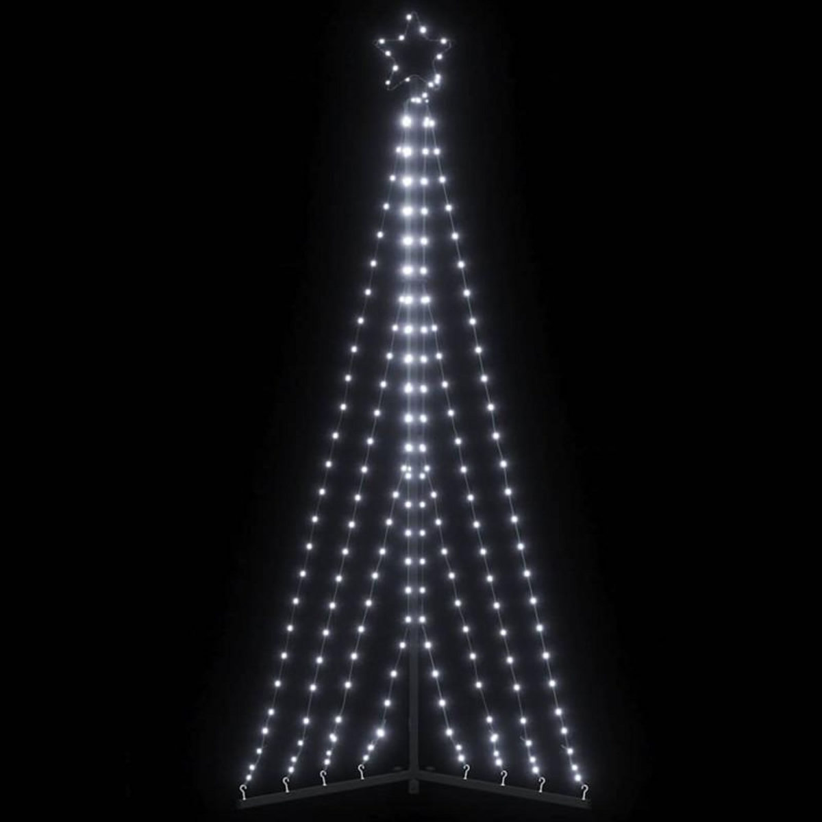 VIDAXL Guirlande de sapin de Noël 339 LED blanc froid 187 cm