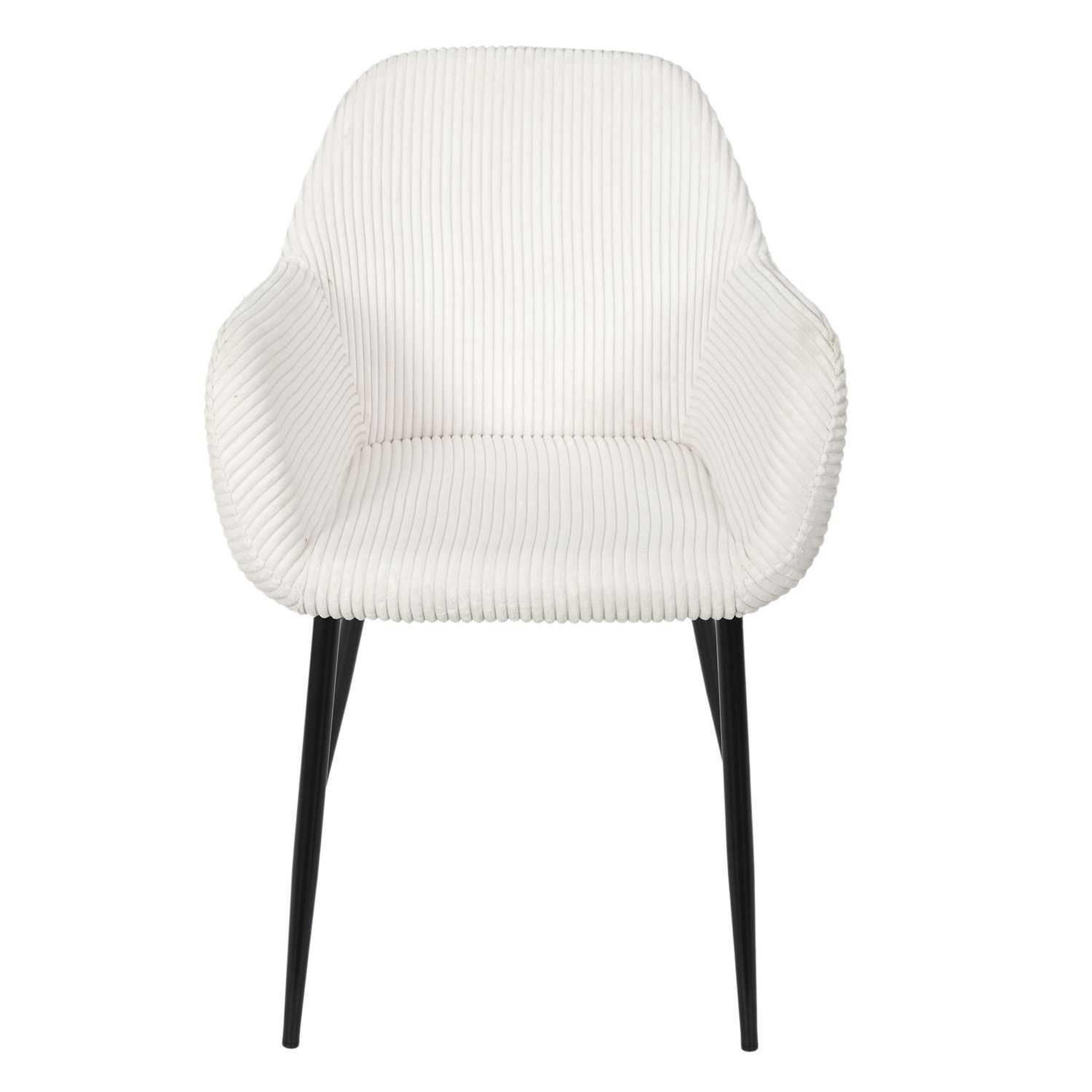 Voir la diapositive 3 : The Home Deco Factory Lot de 2 fauteuils en tissu côtelé DRAMMEN