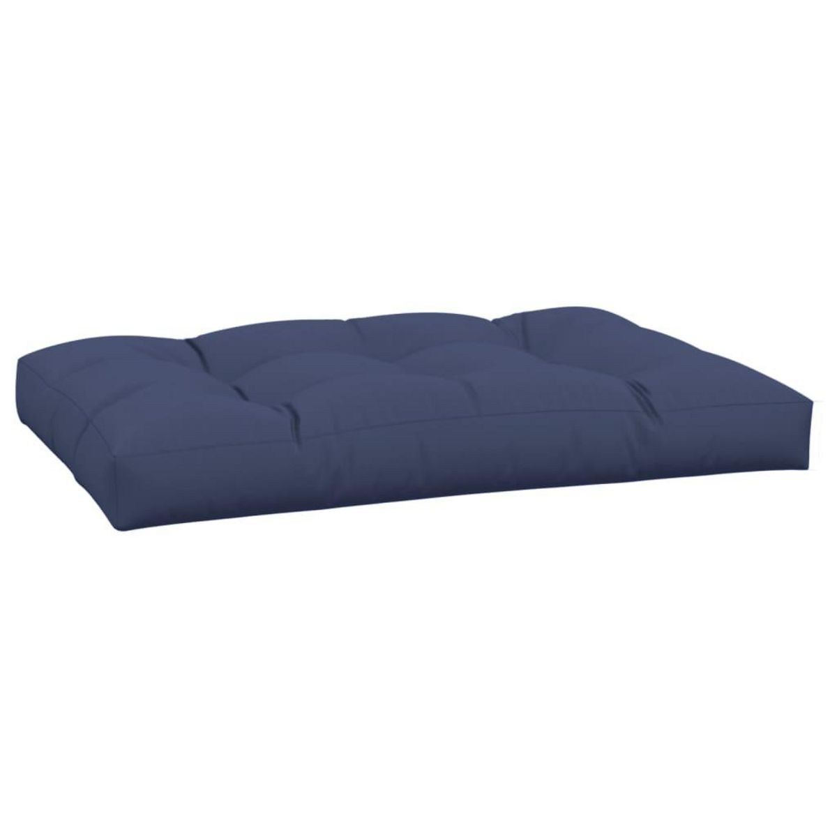 VIDAXL Coussin de palette bleu marine 120x80x12 cm tissu