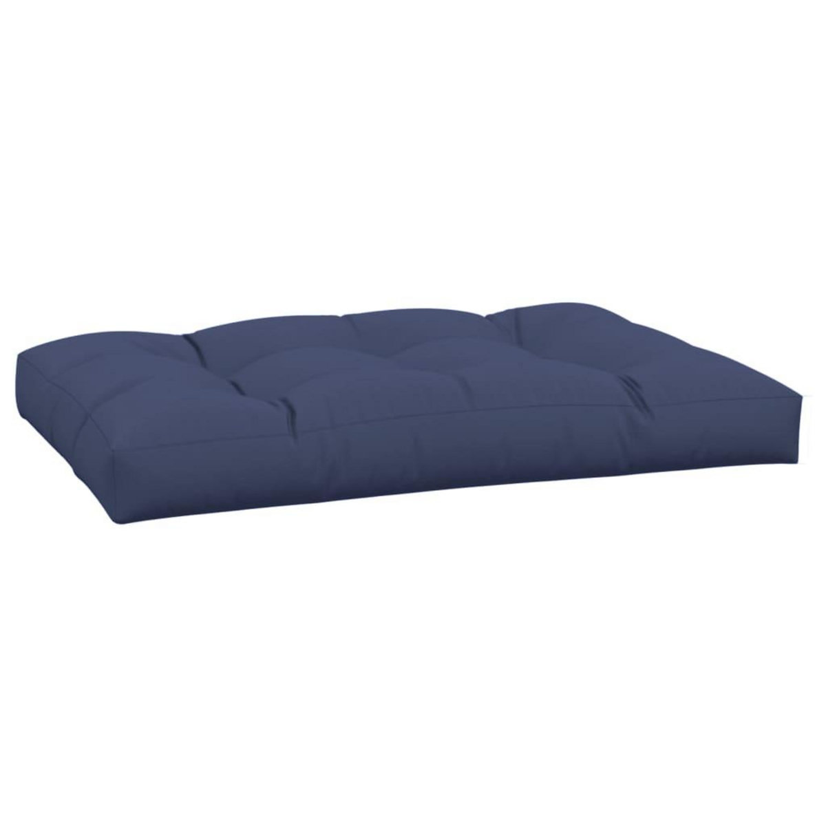 VIDAXL Coussin de palette bleu marine 120x80x12 cm tissu