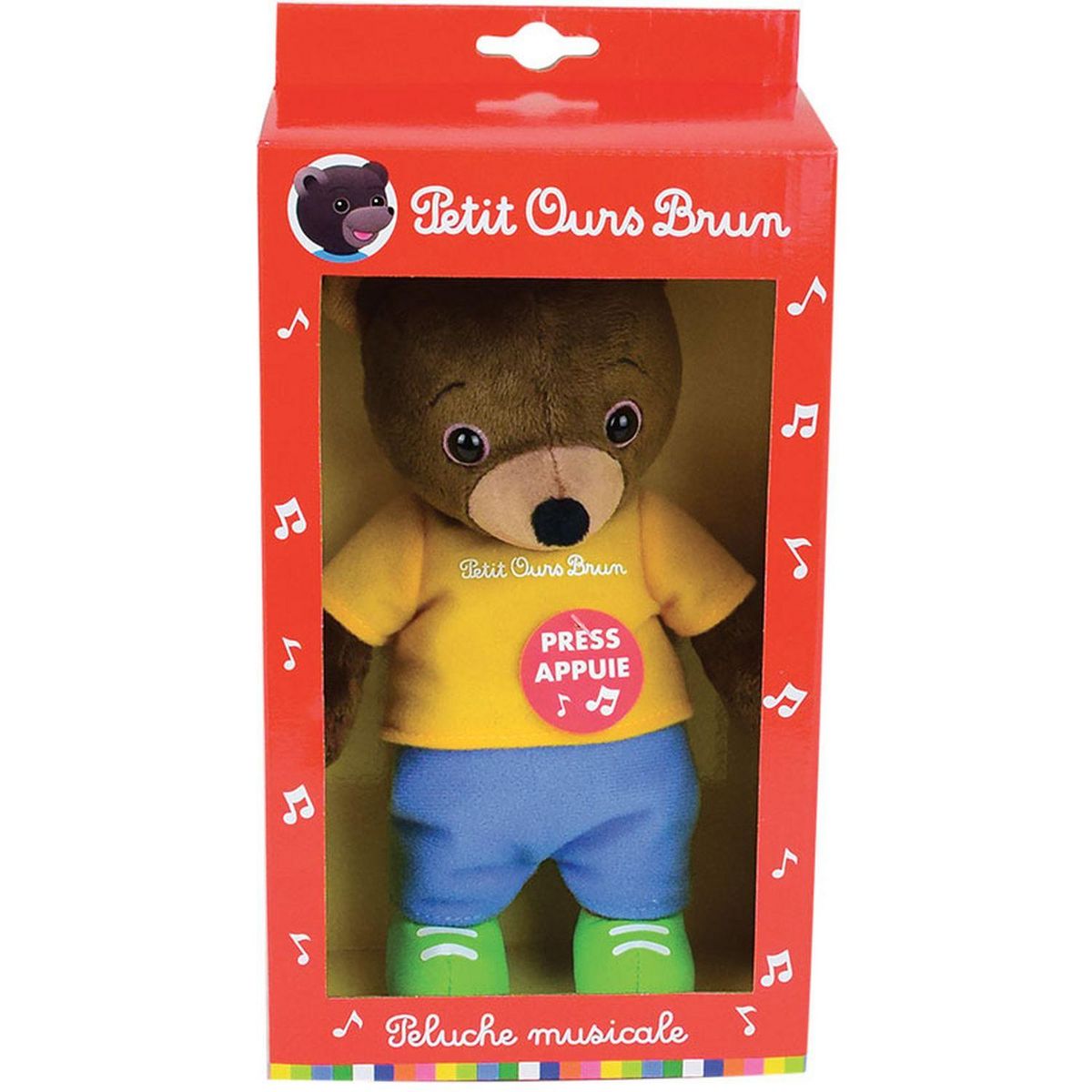 Cijep Peluche musicale Petit ours brun 20 cm