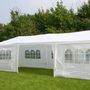Voir la diapositive 3 : HI HI Tente de reception avec parois laterales 3 x 9 m Blanc