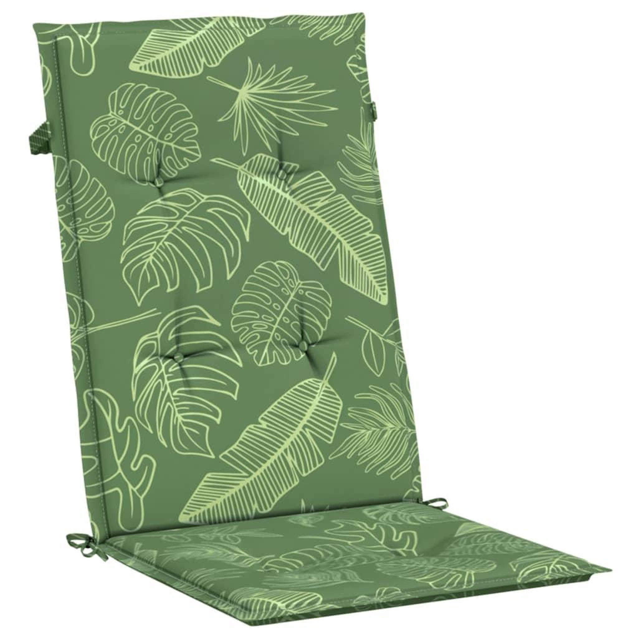 Voir la diapositive 5 : VIDAXL Coussins de chaise a dossier haut lot de 4 modele de feuille