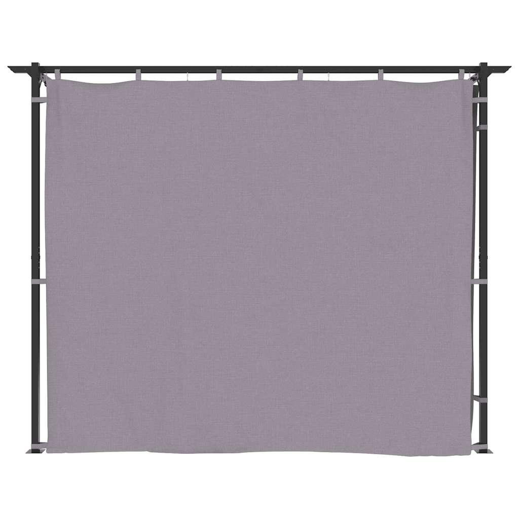 Voir la diapositive 4 : VIDAXL Tonnelle avec rideaux 3x3 m Anthracite Acier