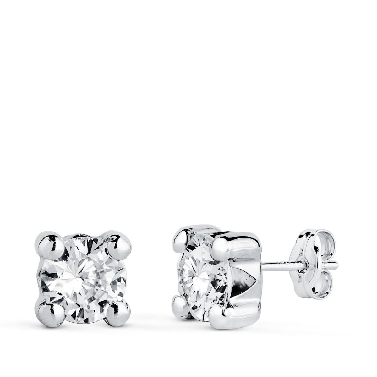 L'ATELIER D'AZUR Boucles d'Oreilles Or 18 Carats 750/000 Blanc Zirconium