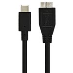ESSENTIEL B Câble USB C USB-C vers Micro USB 3.0 - 1M NOIR