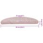 Voir la diapositive 6 : VIDAXL Tapis d'escalier 30 pcs rose clair 65x21x4 cm